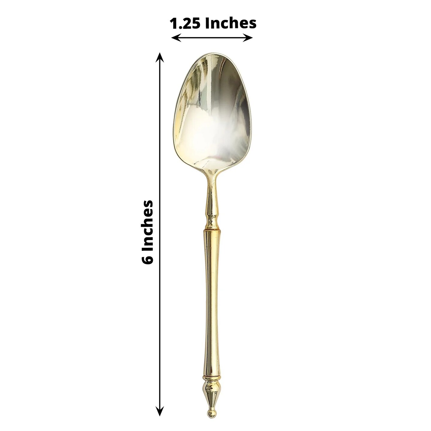 24 Disposable 6 in Dessert Plastic SPOONS Roman Column Handle | Michaels