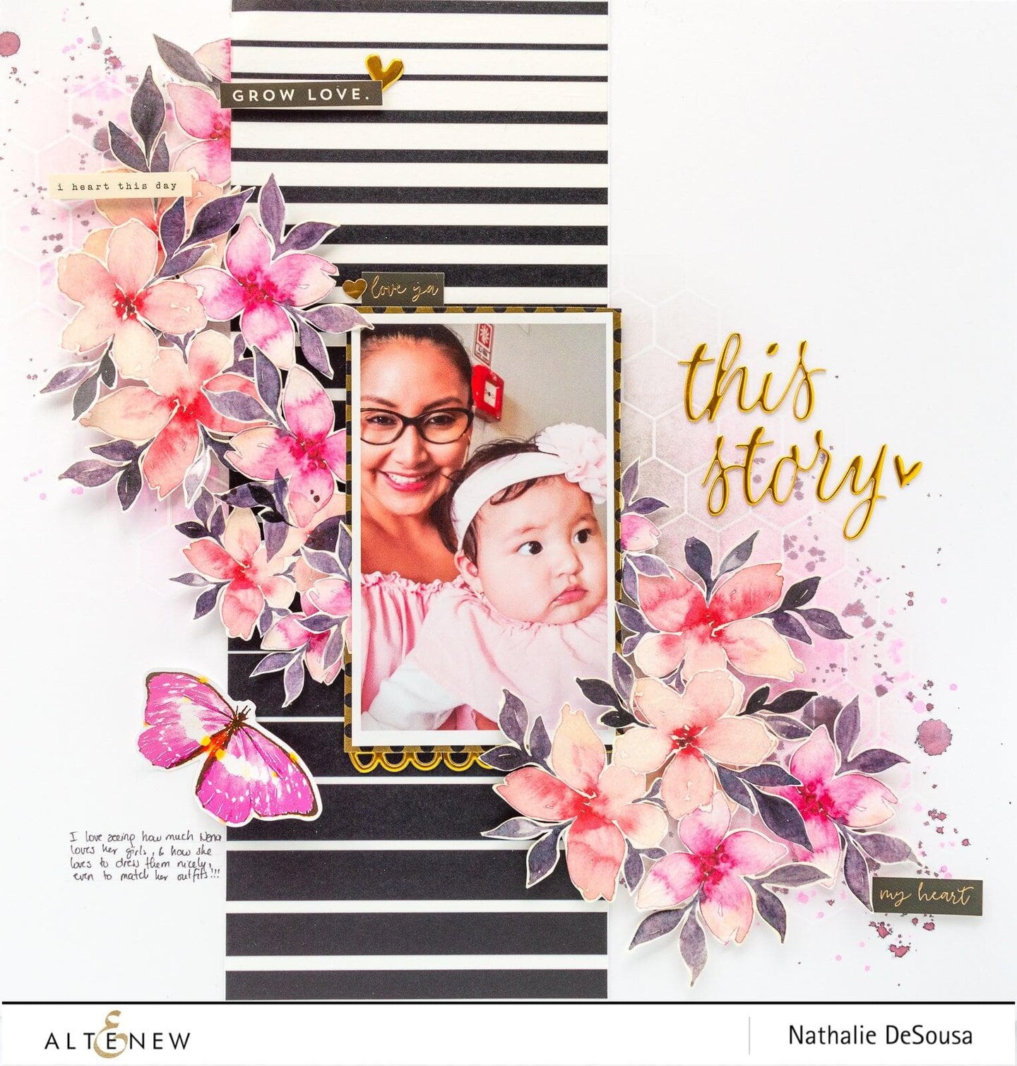 Gradient Lines Wide Washi Tape