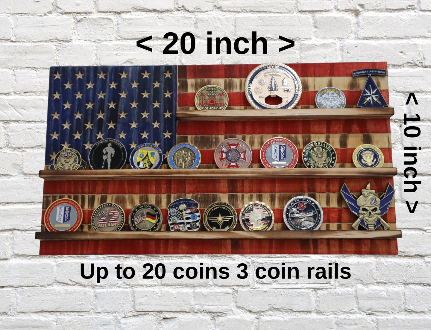 American Flag, Gadsden Flag - Challenge orders Coin Display - Personalized