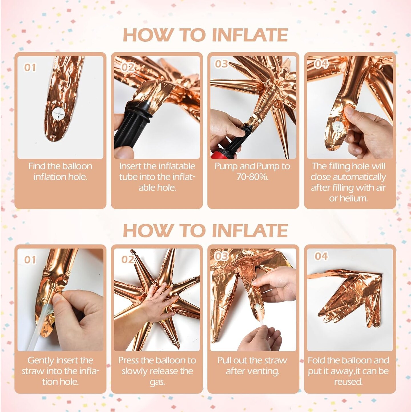 154pcs Rose Gold Balloon Arch Garland Kit, Metallic Rose Gold and Pink Gold White Balloons for Birthday Baby Shower Bachelorette Wedding Bridal Shower Decorations for Women or Girls