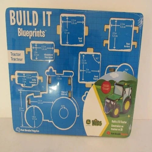 John Deere Kids Build A 3-D Tractor Blueprints