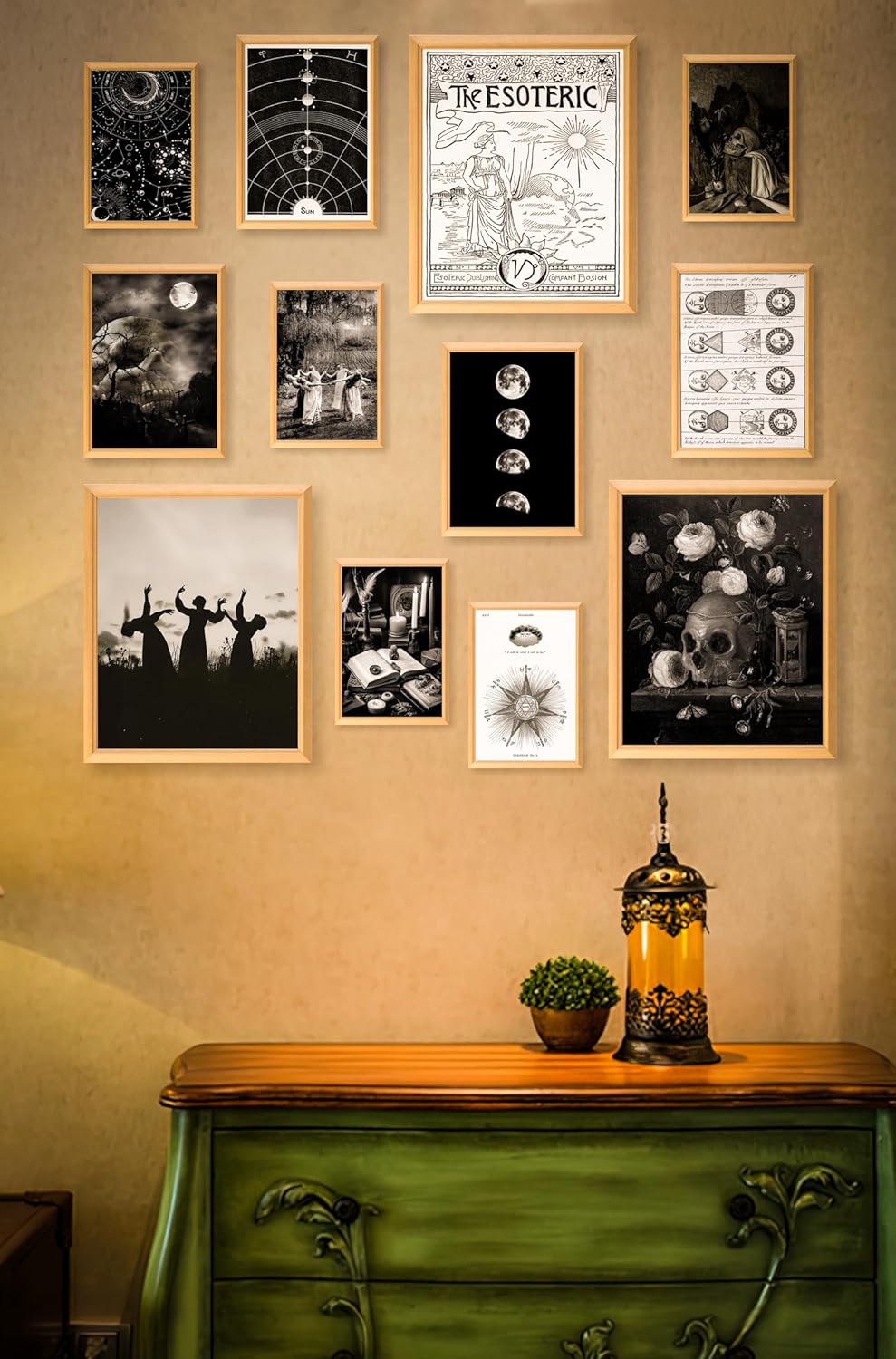 Unframed Gothic Home Decor 12 Pieces