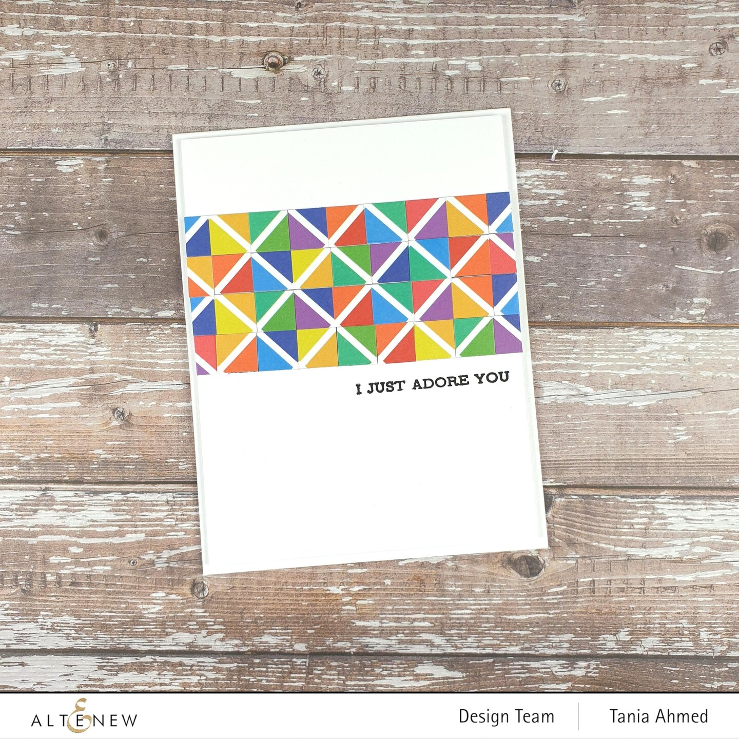 Geo Rainbow Wide Washi Tape