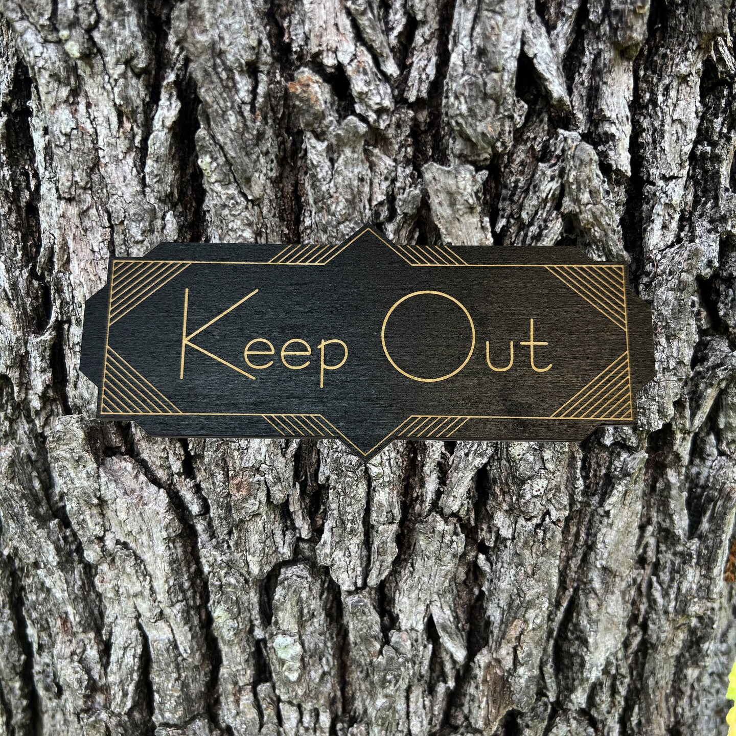 Keep Out - BLACK Sign 4x8