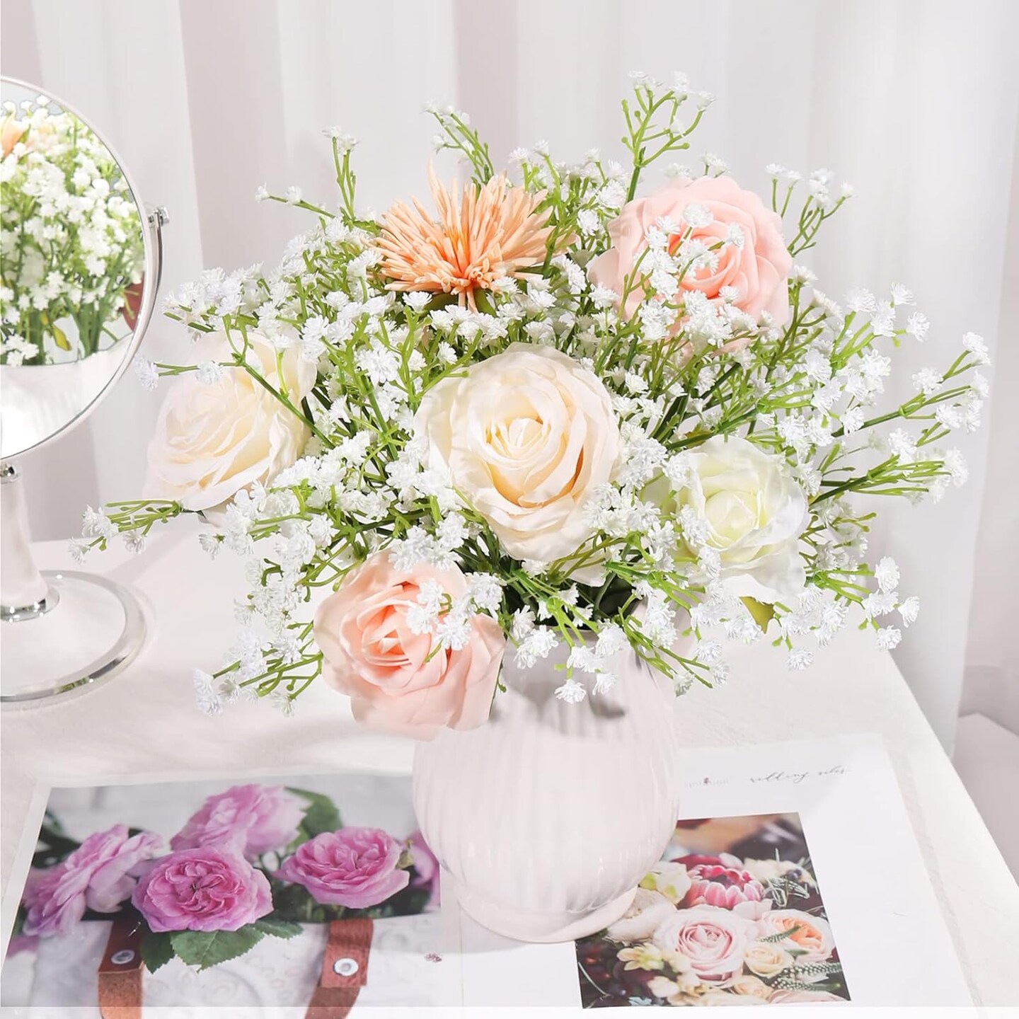 Artificial Baby&#x27;s Breath Flowers Bouquet 15 Pieces