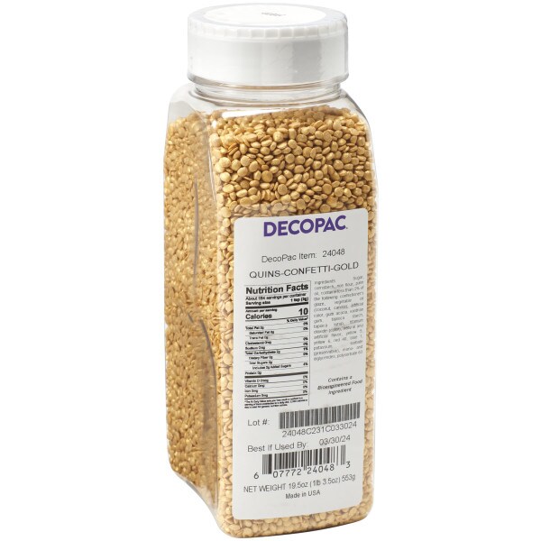 Gold Confetti Quins