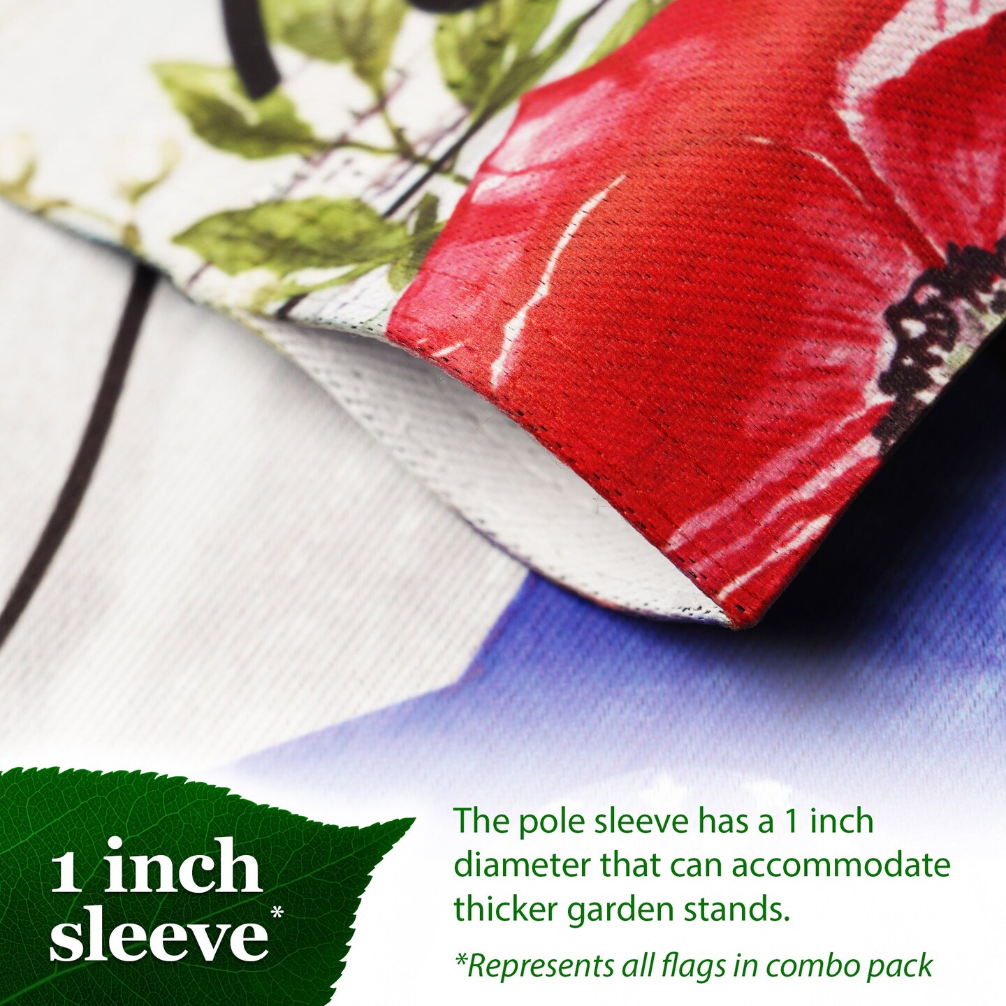 G128 Garden Flag Set Holiday Gnomes 12"x18" 6 pieces Blockout Fabric