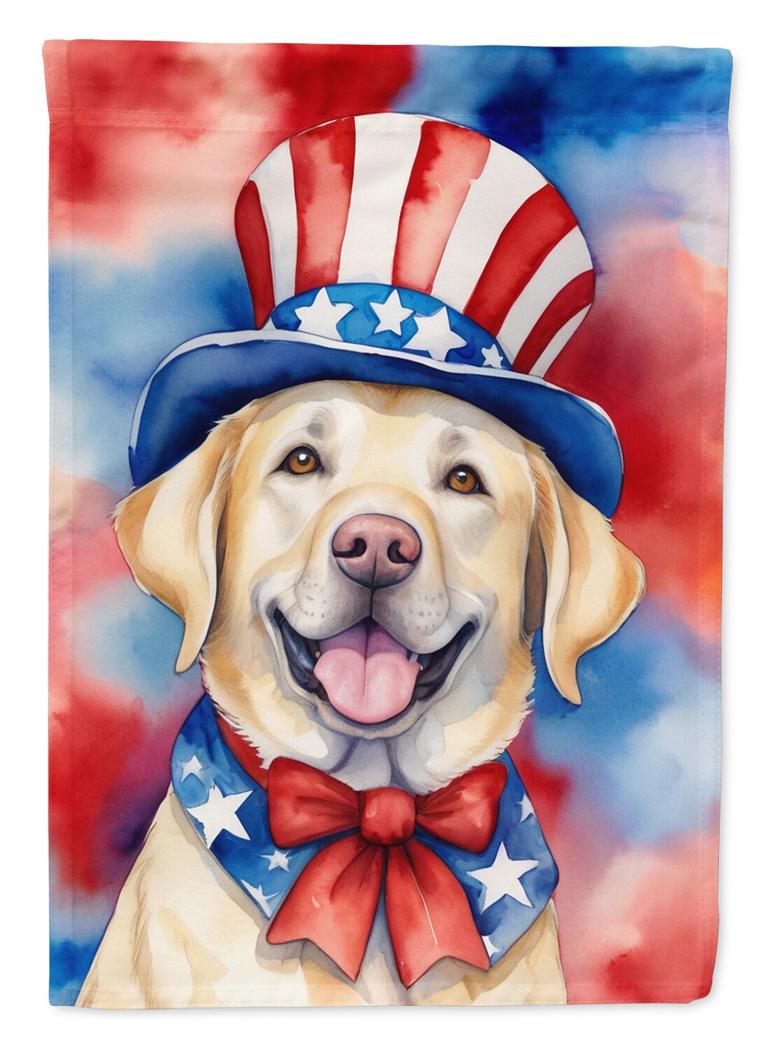 Caroline's Treasures Labrador Retriever Patriotic American House Flag