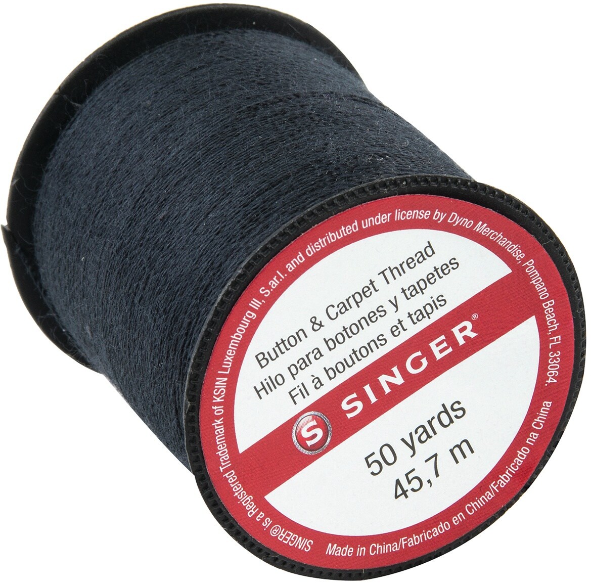 SINGER Button & Carpet Thread 50yd-Black | Michaels