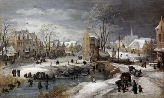 A Village In Winter Poster Print by  Joos the Younger De Momper - Item # VARPDX278629