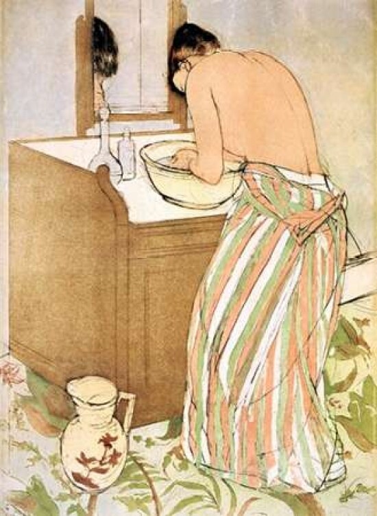 Woman Bathing I 1891 Poster Print by Mary Cassatt - Item # VARPDX372751