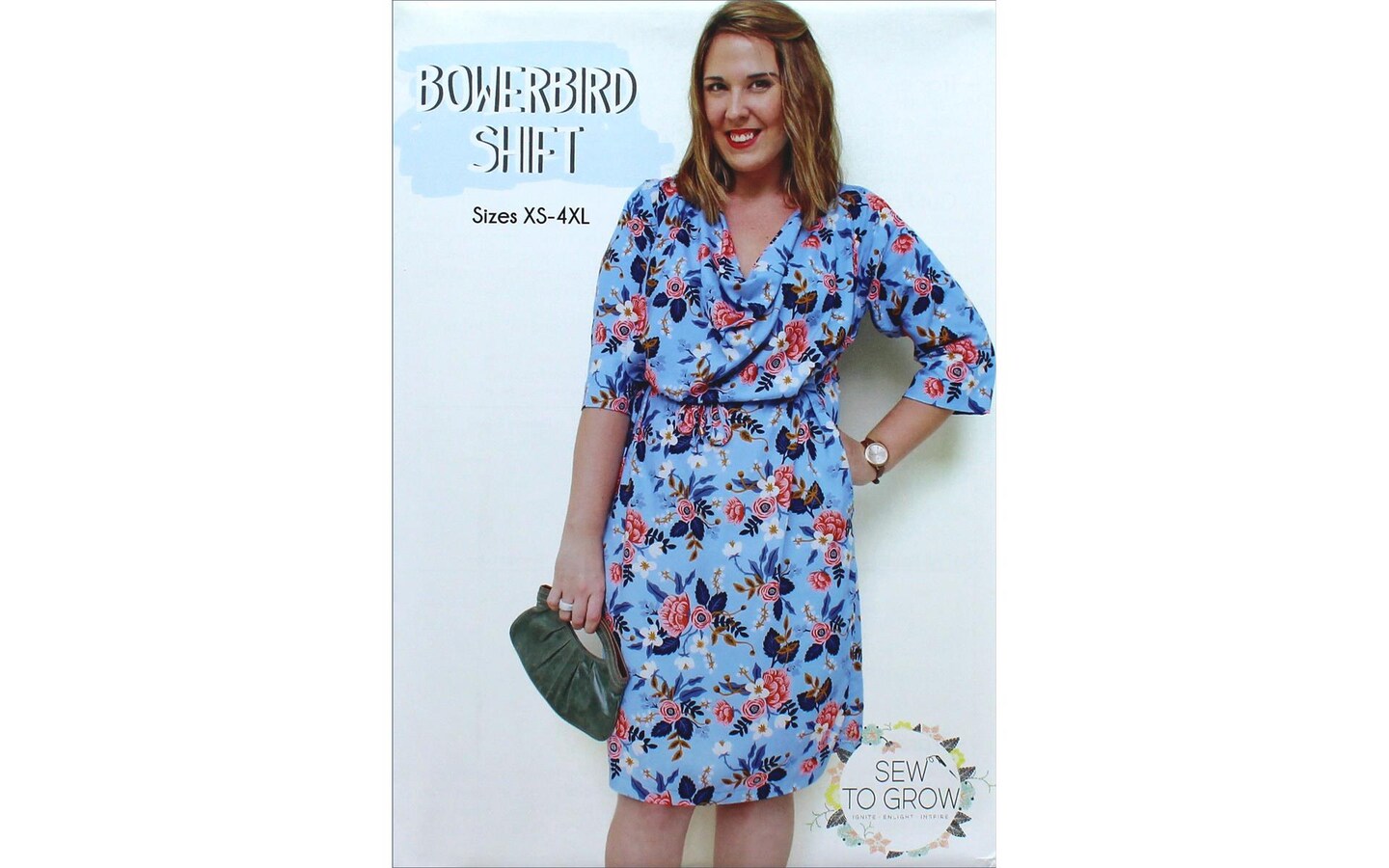 Sew To Grow Bowerbird Shift Sz XS-4XL Ptrn