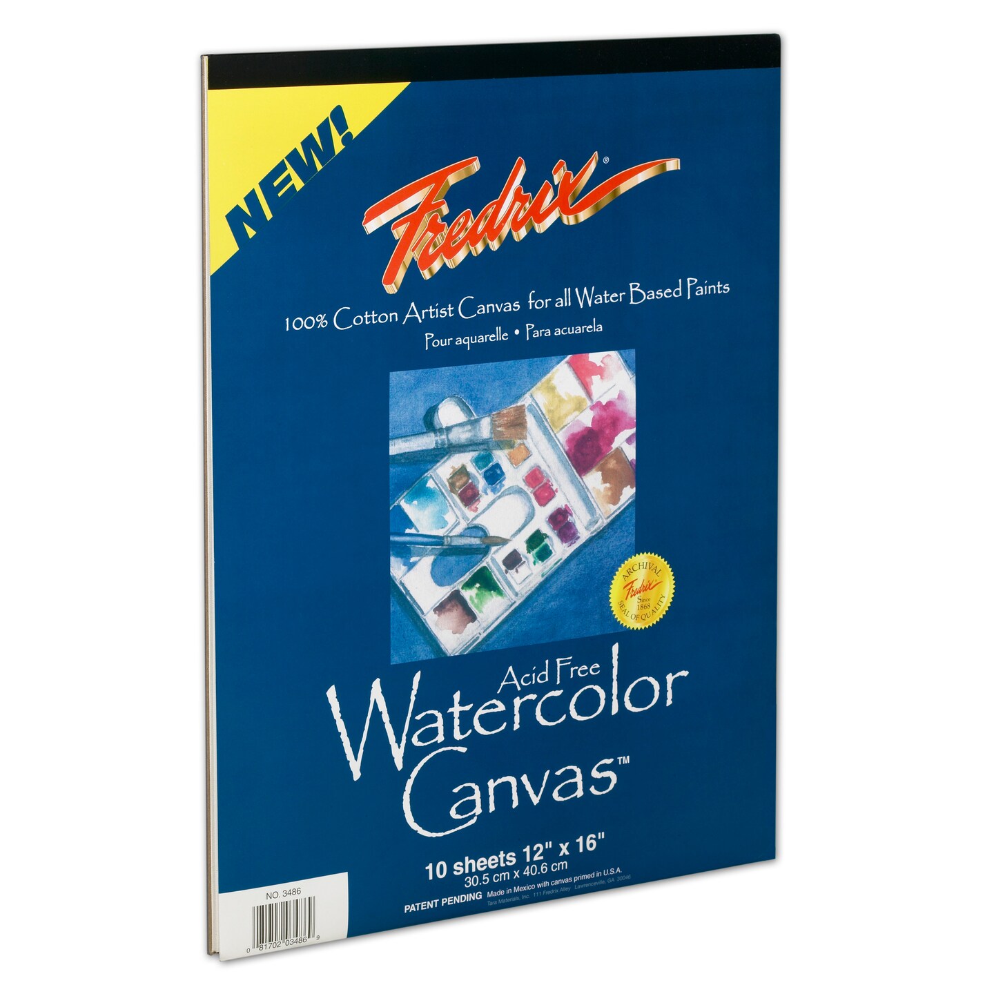 12X16 WATERCOLOR CANVAS PADS