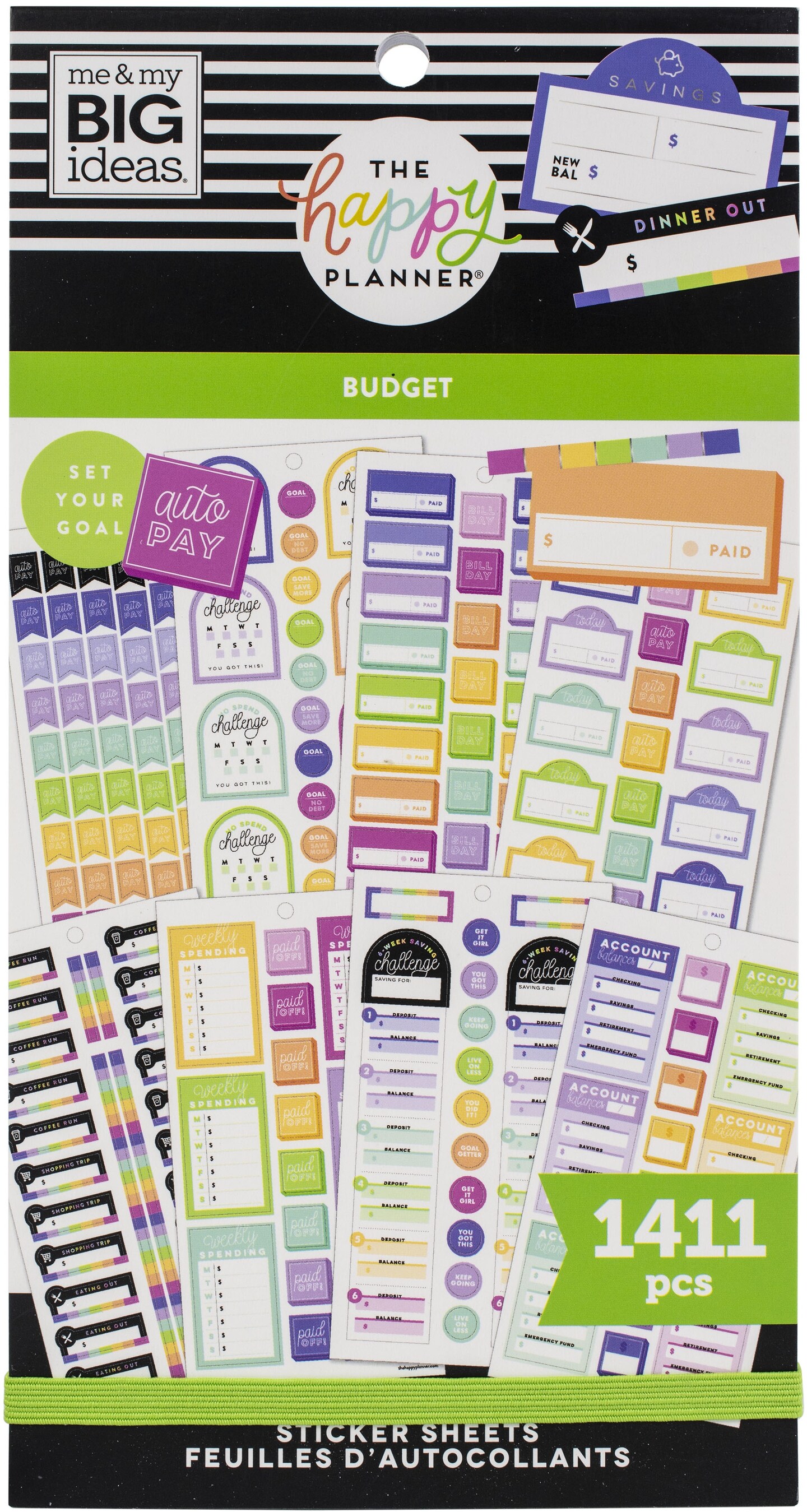Happy Planner Sticker Value PackBudget, 1411/Pkg Michaels