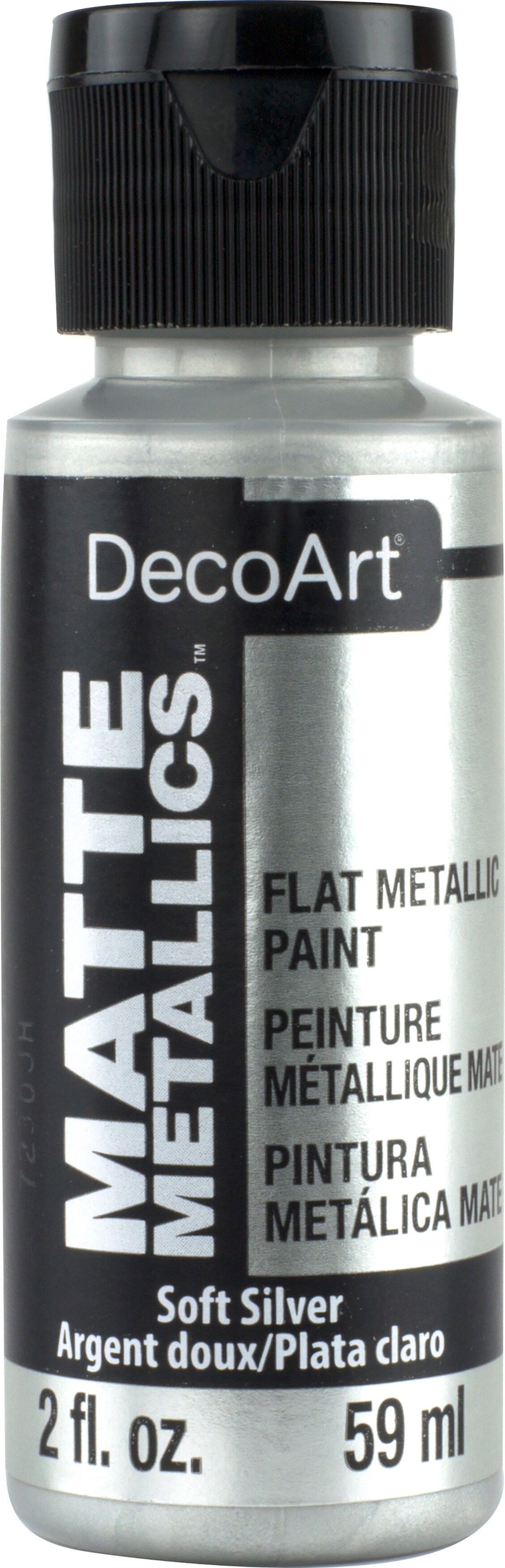 DecoArt Acrylic Matte Metallics 2oz-Soft Silver