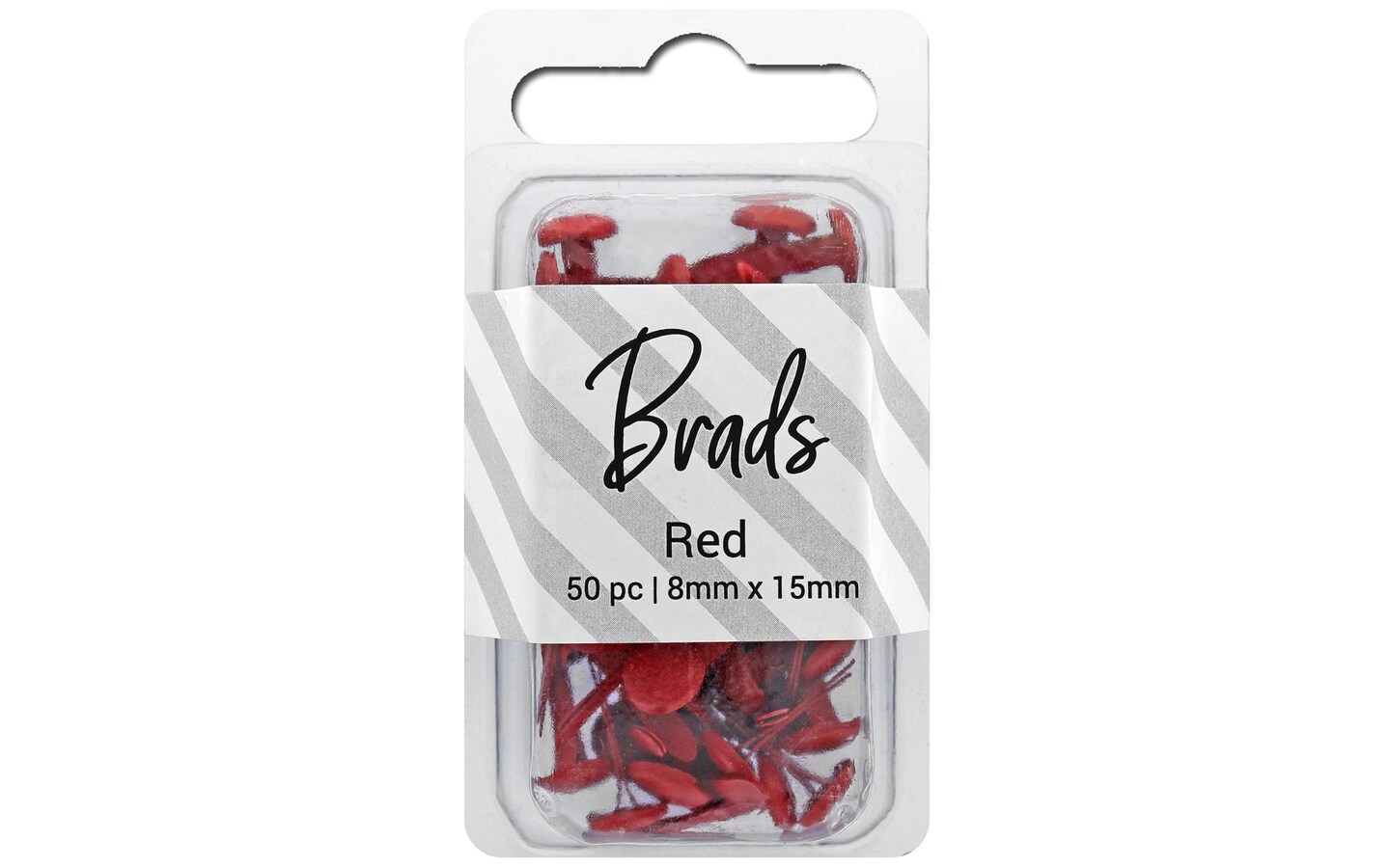 Accent Design Paper Accents Brads 4.5mm x 8mm 100pc Solid Red, Brads for Paper  Crafts, Brads Paper Fasteners, Metal Brads, Wire Brads, Small Brads, Red  Brads