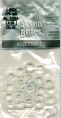 Susan Bates Plastic Bone Rings-.5&#x22; 30/Pkg
