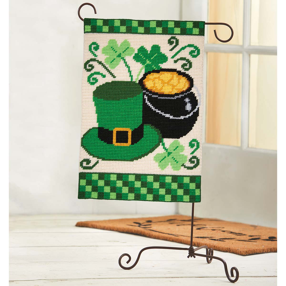 Herrschners Luck of the Irish Kit & Stand Plastic Canvas Michaels