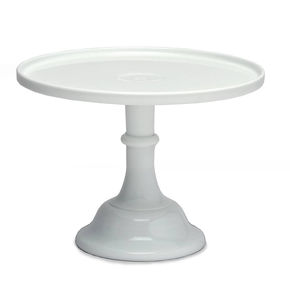 Mosser Glass Cake Dessert Serving or Display Stand 10 Inch White