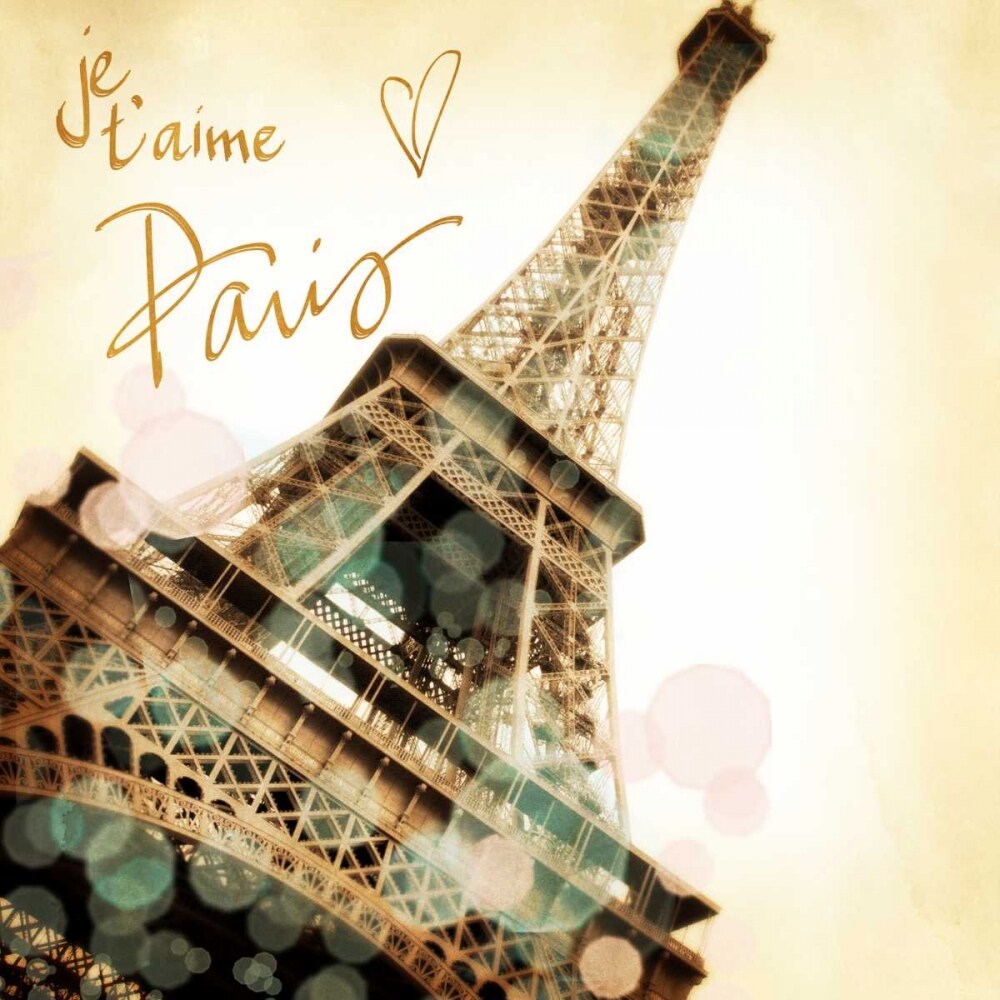 Paris je T aime Border Poster Print by Emily Navas - Item # VARPDX10533H