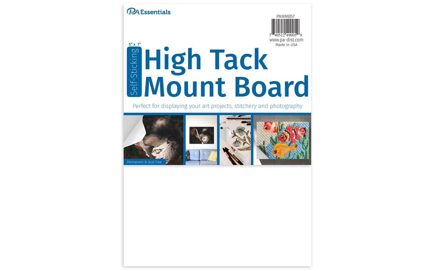 PA Ess Self-Stick High Tack Mount Board 5x7&#x22;