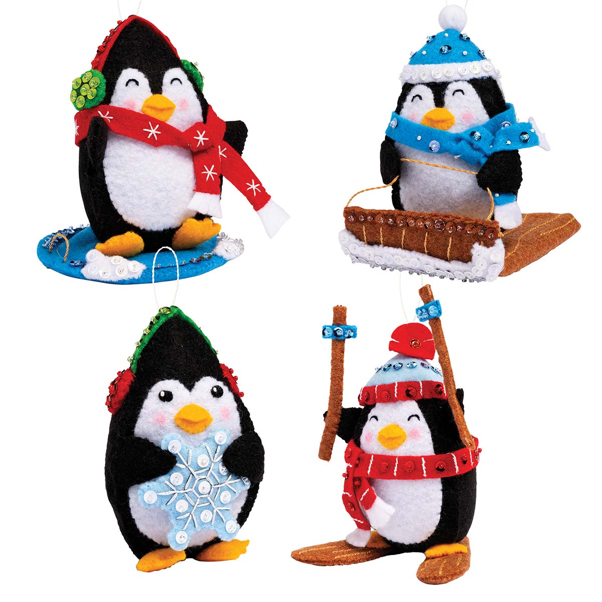 Bucilla Penguins at Play Felt & Sequin Kit | Michaels