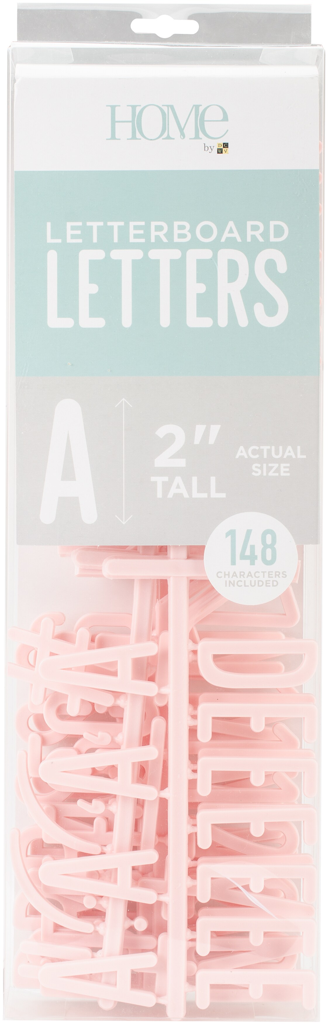 Dcwv Letterboard Letters &#x26; Characters 2&#x22; 148/Pkg-Pink