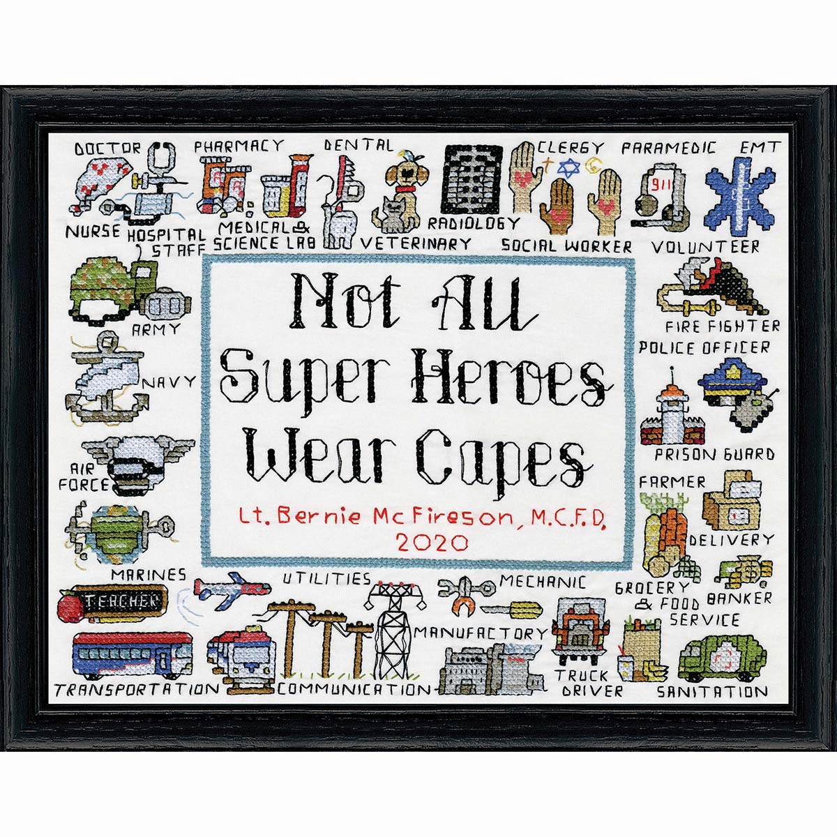 Design Works Super Heroes Stamped Cross-Stitch Kit | Michaels