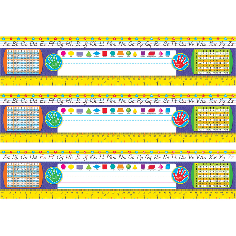 Modern Desk Toppers® Reference Name Plates, Grades 2-3, 36 Per Pack, 3 ...