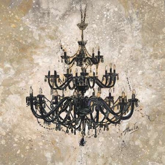 Onyx Chandelier Poster Print by Marta G. Wiley - Item # VARPDXWMP116