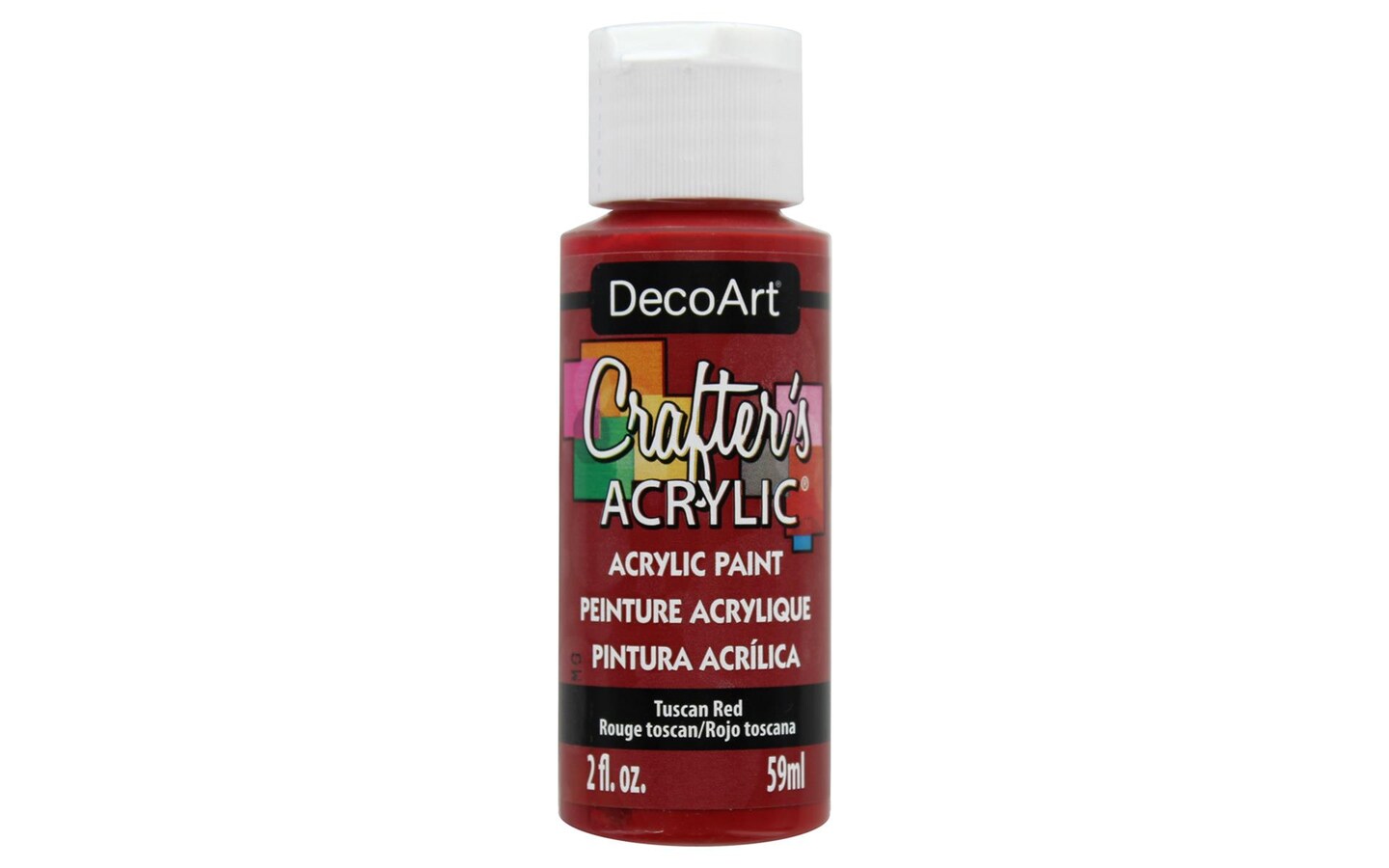 Decoart Crafter&#x27;s Acrylic Paint 2oz Tuscan Red