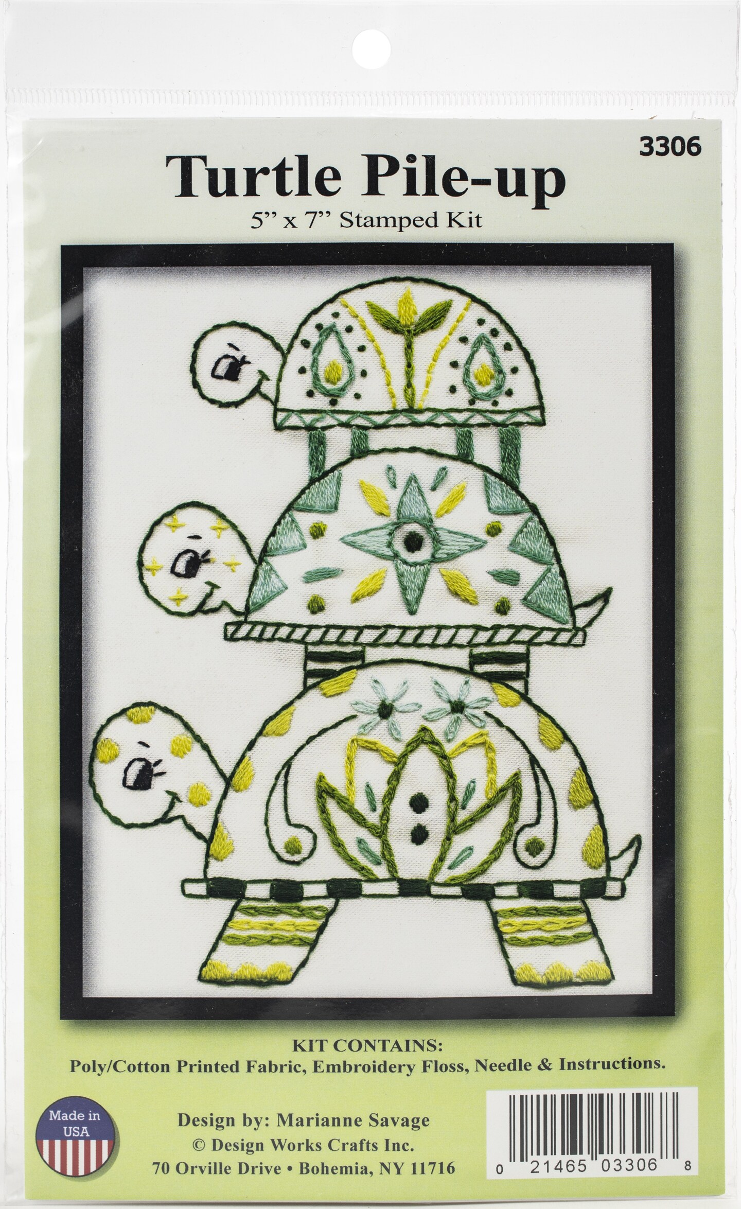 Design Works Counted Cross Stitch Kit 5&#x22;X7&#x22;-Turtles