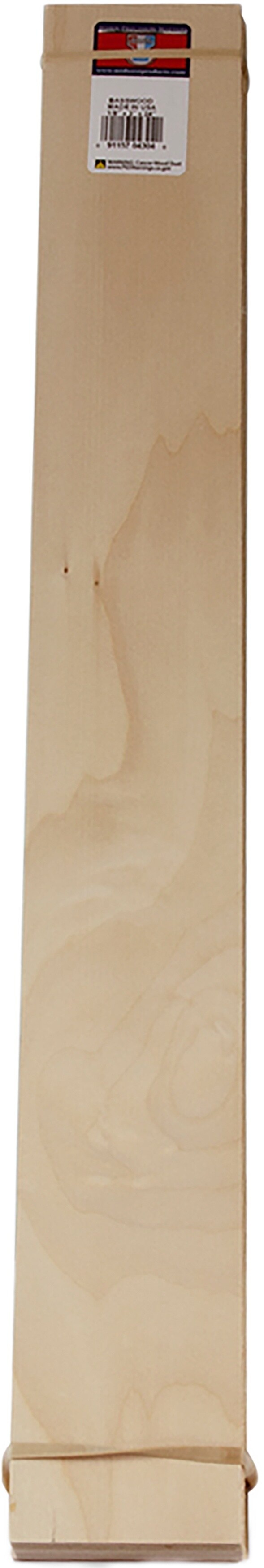 Midwest Products Basswood Sheet 24&#x22;-1/8&#x22;X3&#x22;