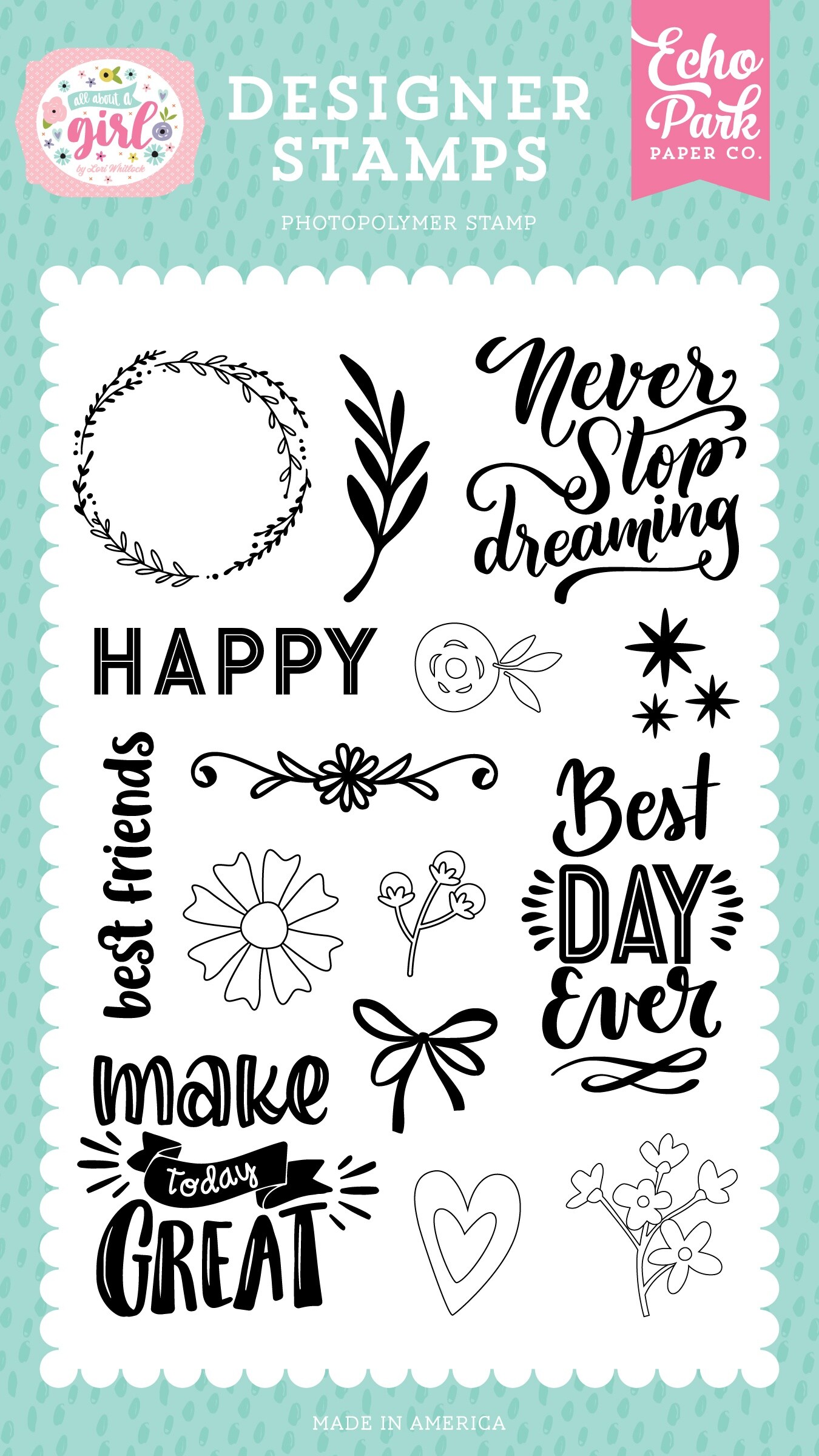 Echo Park Stamps-Never Stop Dreaming