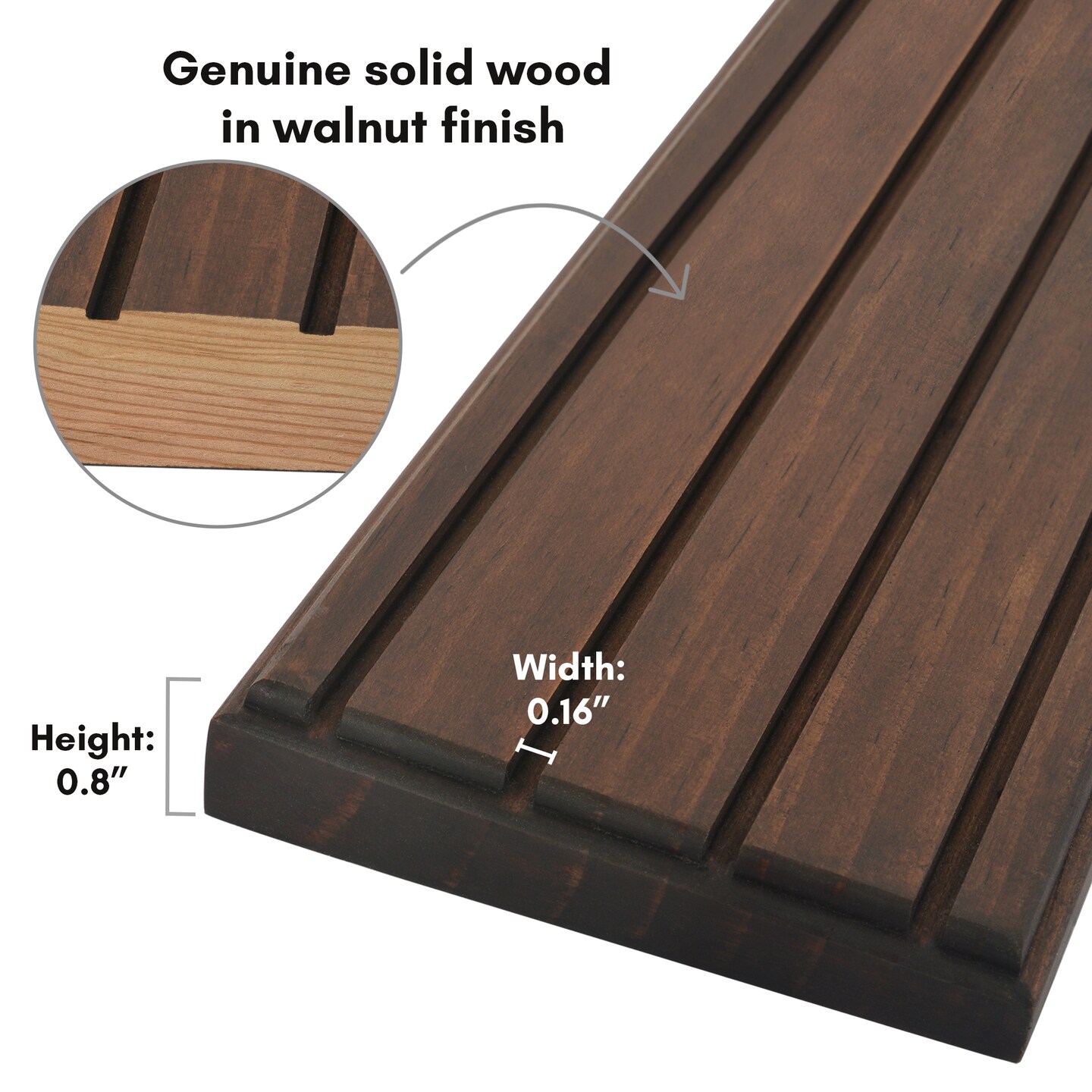 Americanflat 12x4 Challenge Coin Display - Four Rows for Displaying Military Challenge Coins - Showcase up to 30 Coins at Once - Collectible Coin Holder - Pinewood Finish - Black