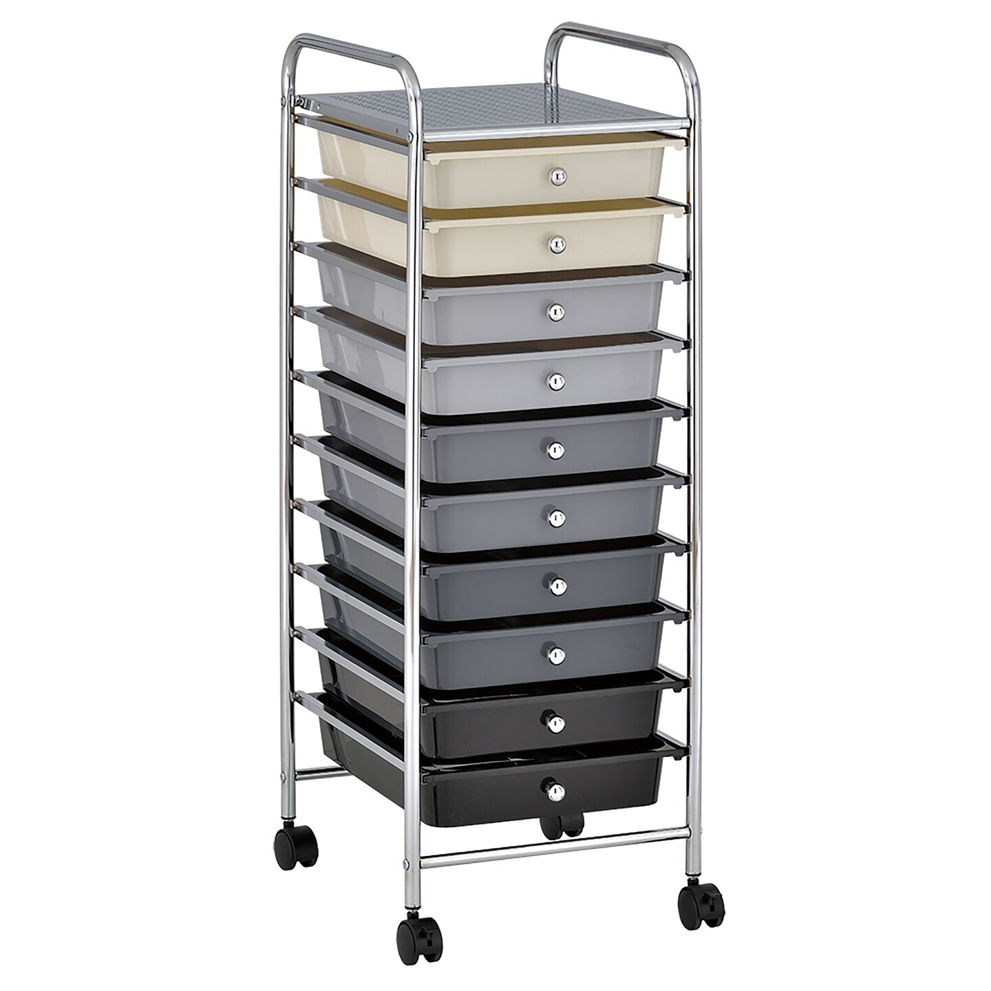 10-Drawer Mobile Organizer, Storage Cart