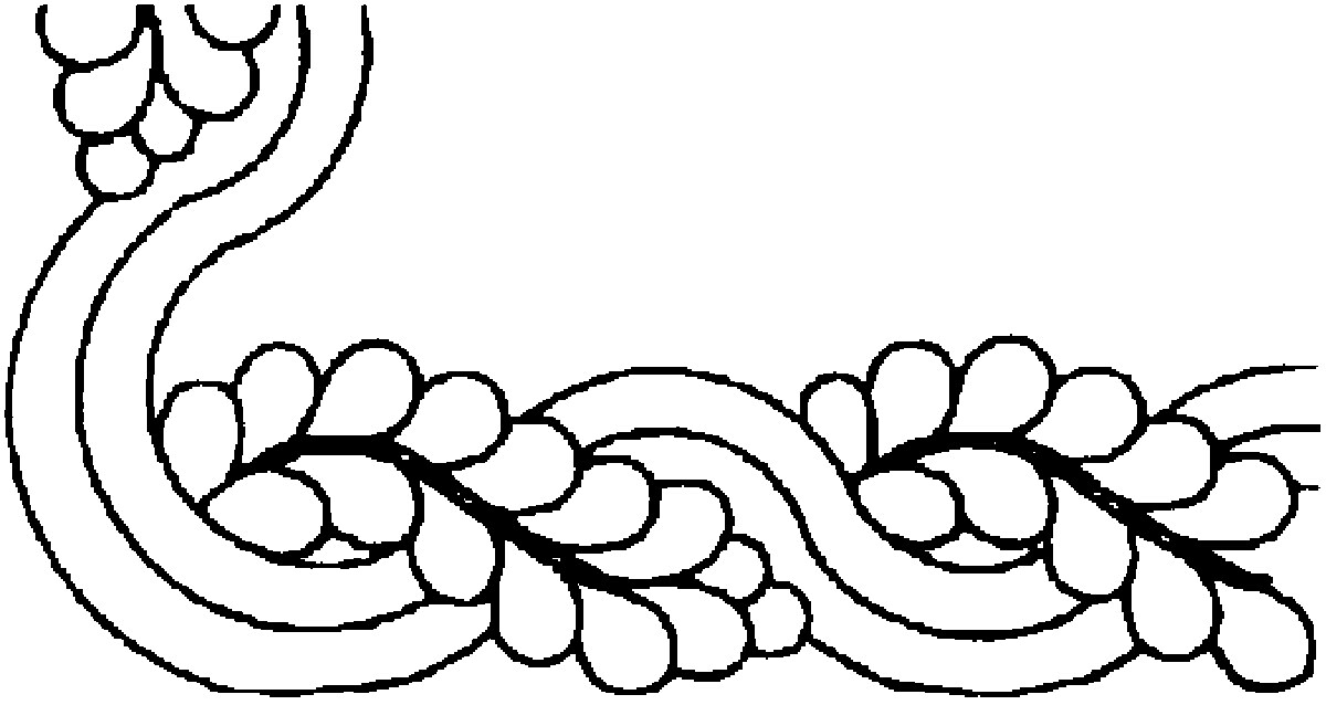 Sten Source Quilt Stencils By Pepper Cory-5&#x22; Cable Feather Border 10&#x22;X20&#x22;