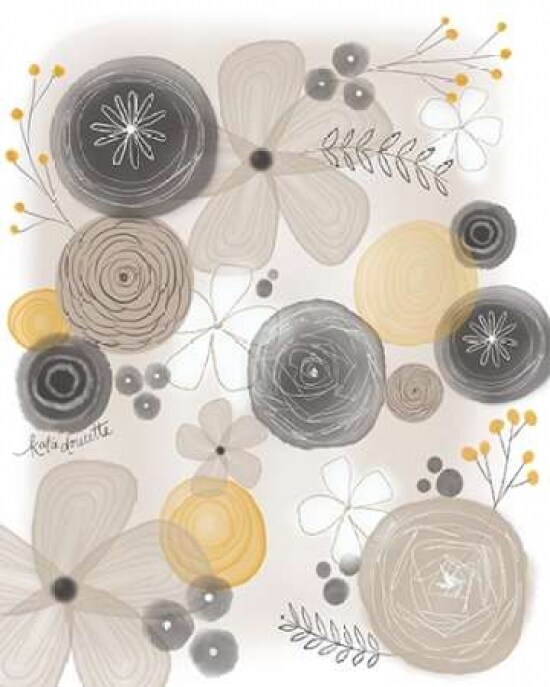 Yellow Floral Poster Print by Katie Doucette - Item # VARPDXKA1782