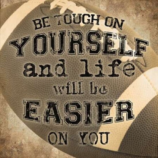 Football Quote Poster Print by Katrina Craven - Item # VARPDX17136