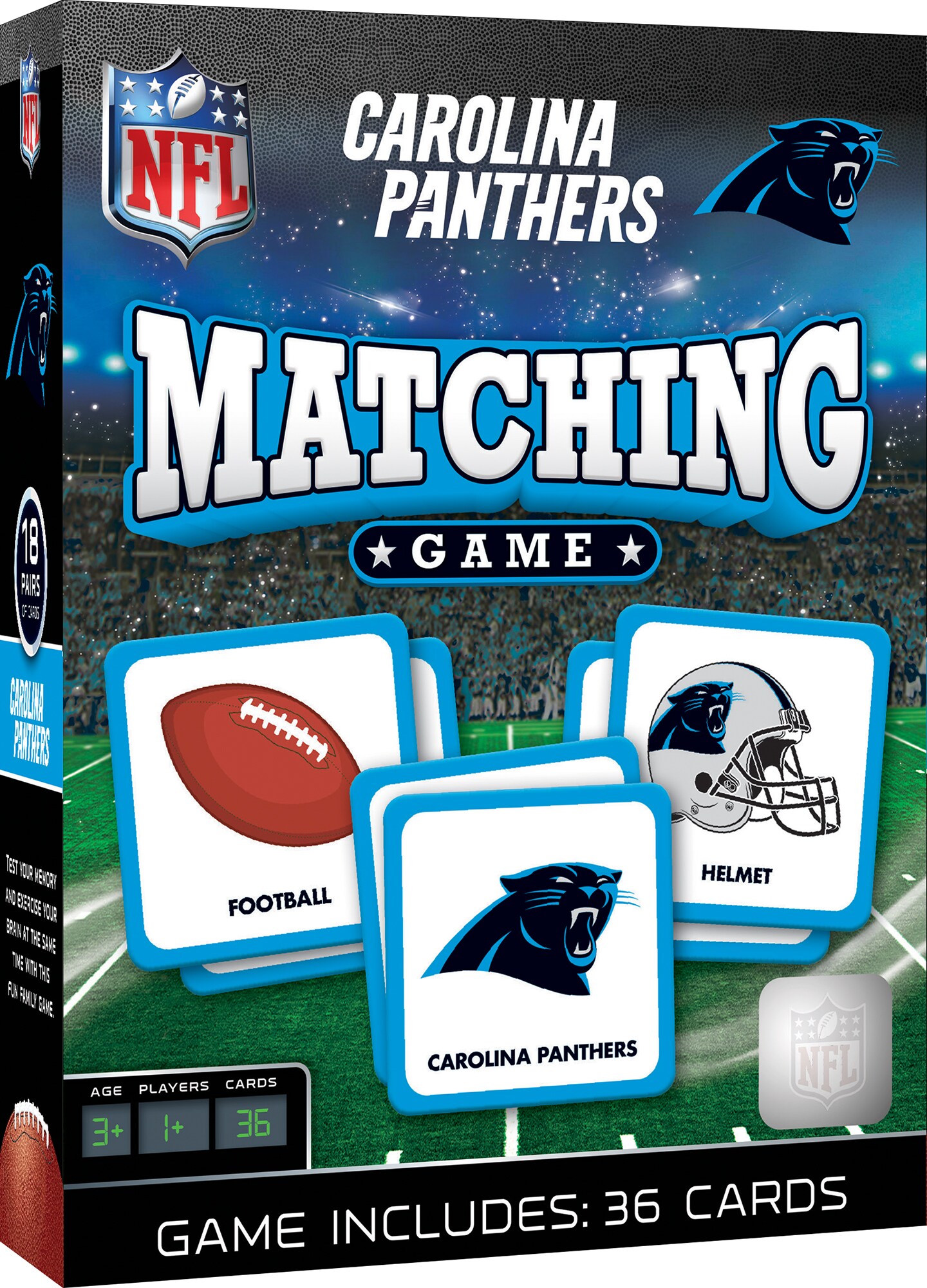 MasterPieces Officially licensed NFL Carolina Panthers Checkers Board Game  for Families and Kids ages 6 and Up