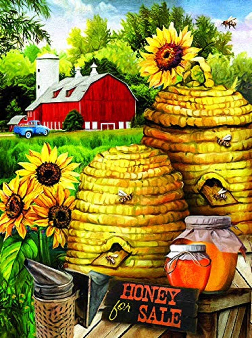 Sunsout Bee Farm 1000 pc   Jigsaw Puzzle 29810