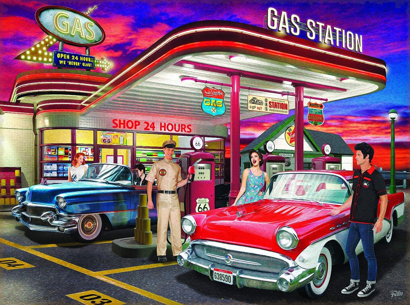 Sunsout Remember Those Days 300 pc Jigsaw Puzzle 42216