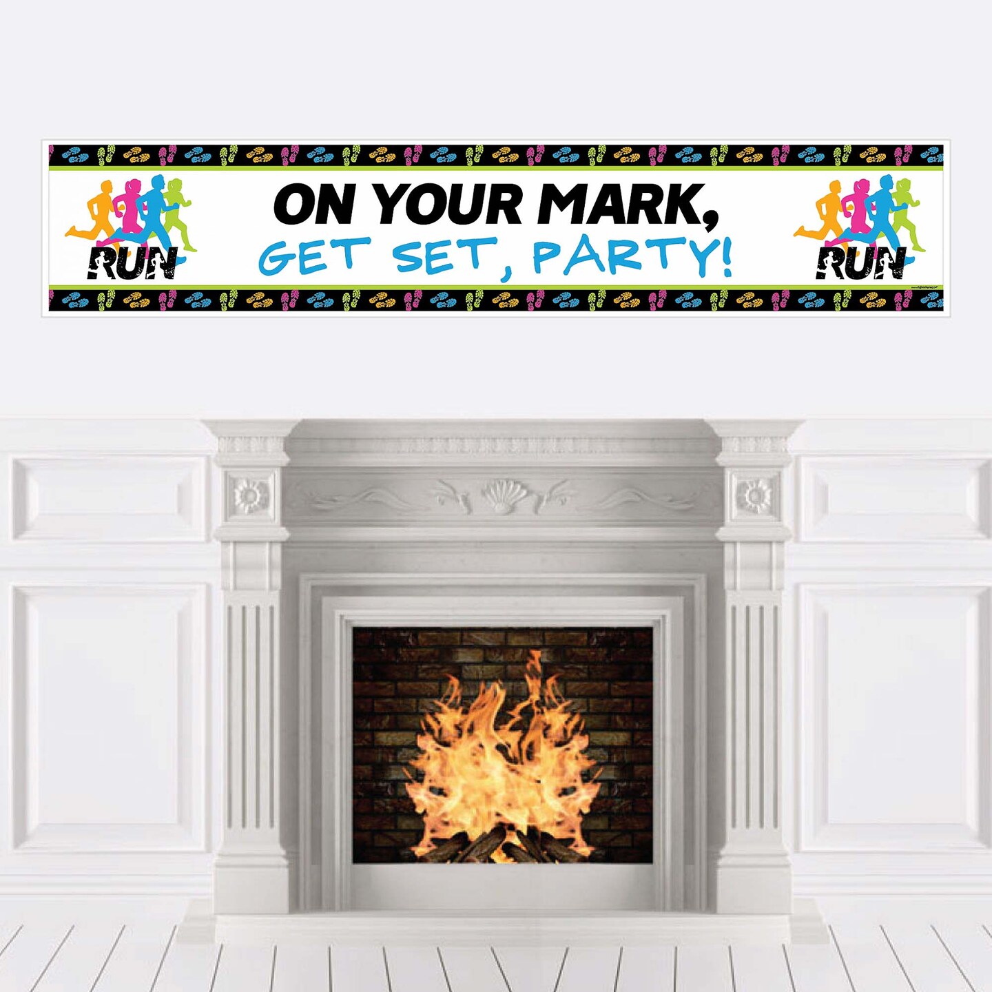 Big Dot of Happiness Set the Pace - Running - Track, Cross Country or Marathon Party Decorations Party Banner