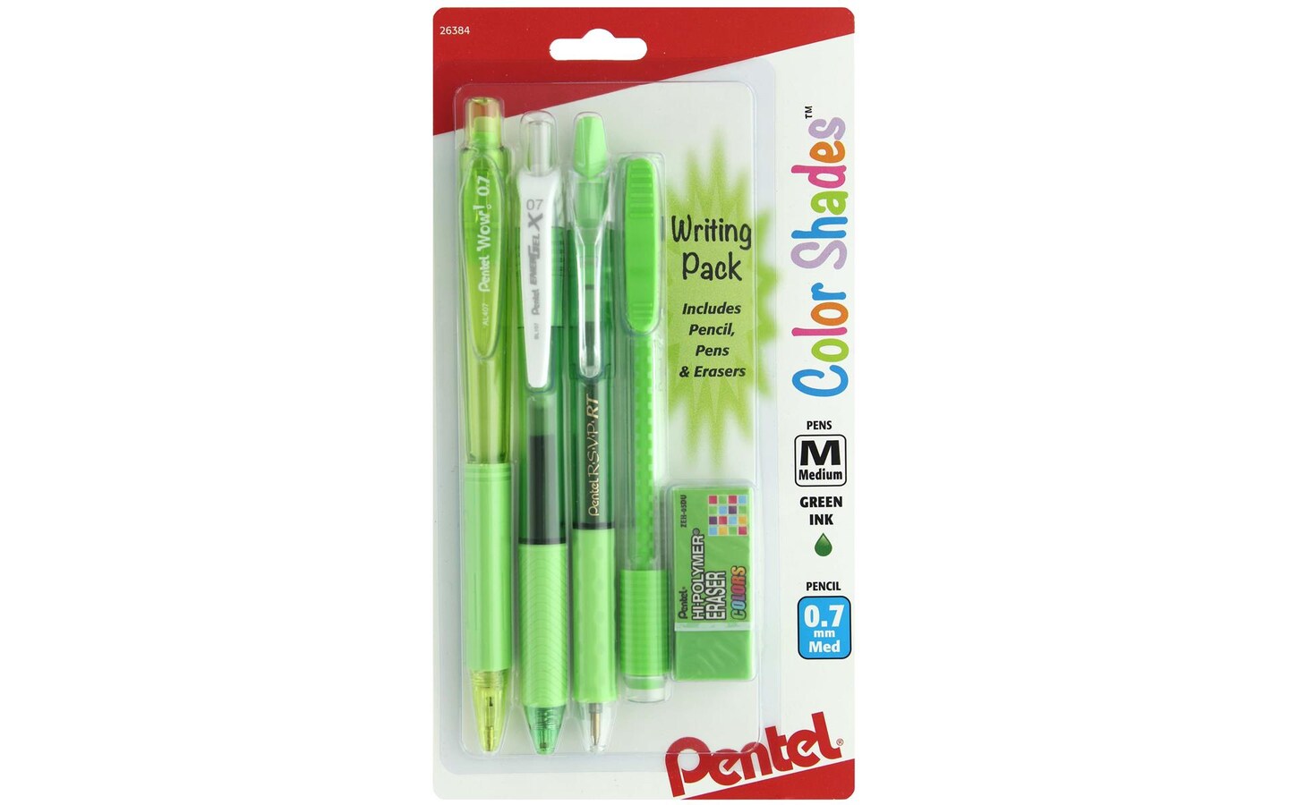 Color Shades Writing Pack - Pastel Light Green — Pentel of America, Ltd.