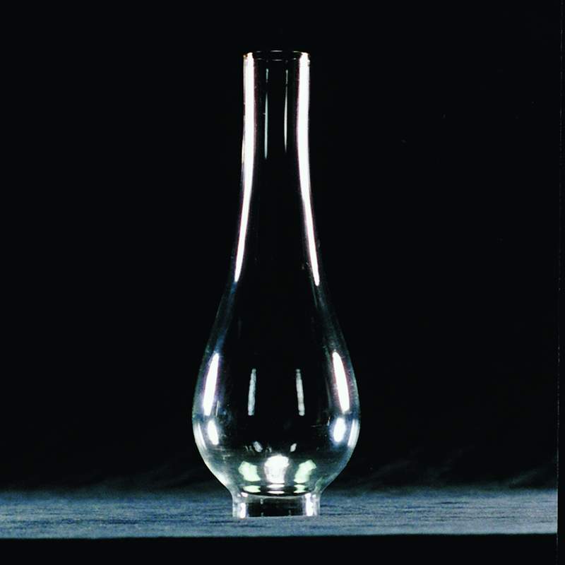Clear Glass Lamp Chimney, Replacement Hurricane Globe Measures 1 5/8 Inch Diameter Base x 8 1/2 Inches High for Oil or Kerosene Lanterns