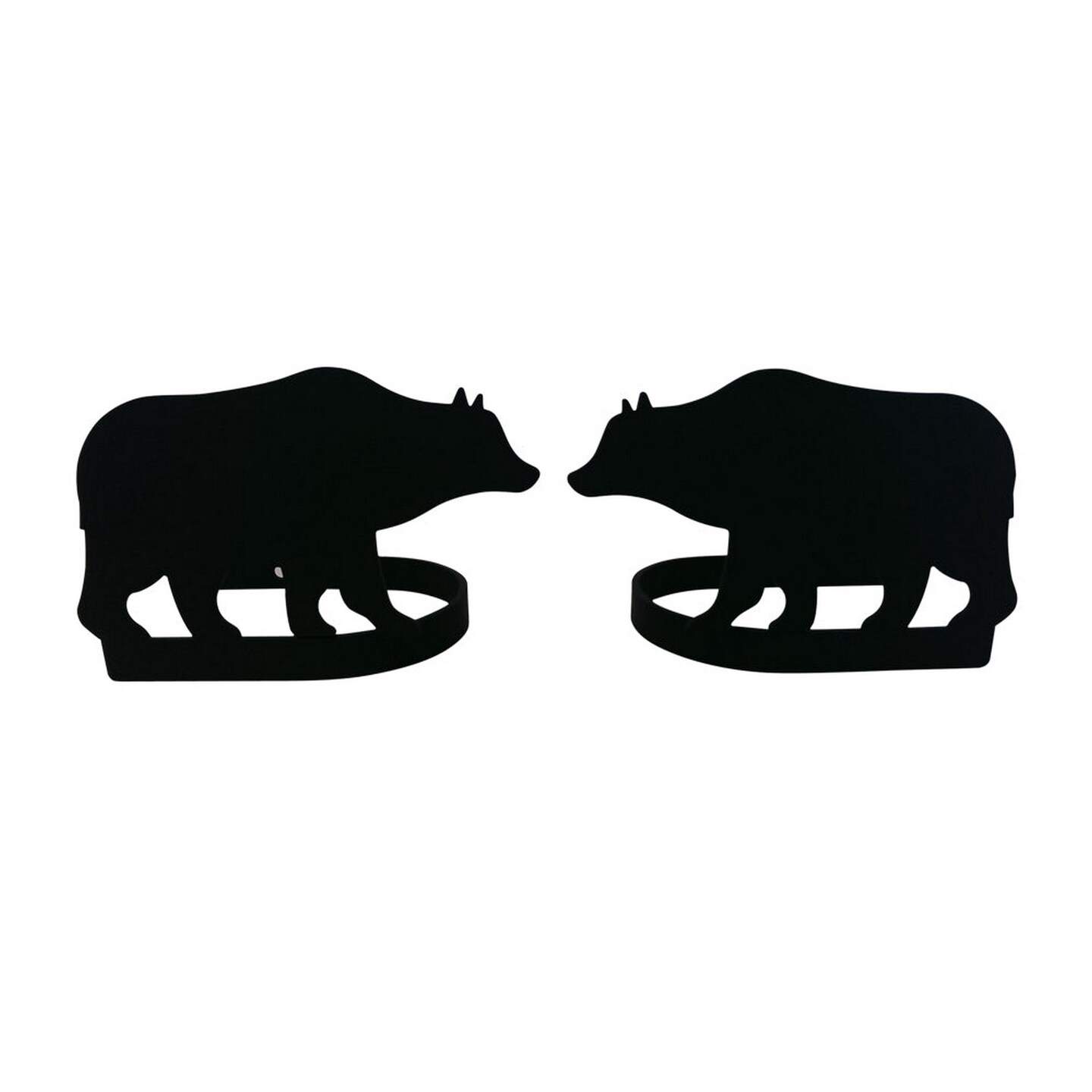 Village Wrought Iron Bear Curtain Tie Backs (pair)
