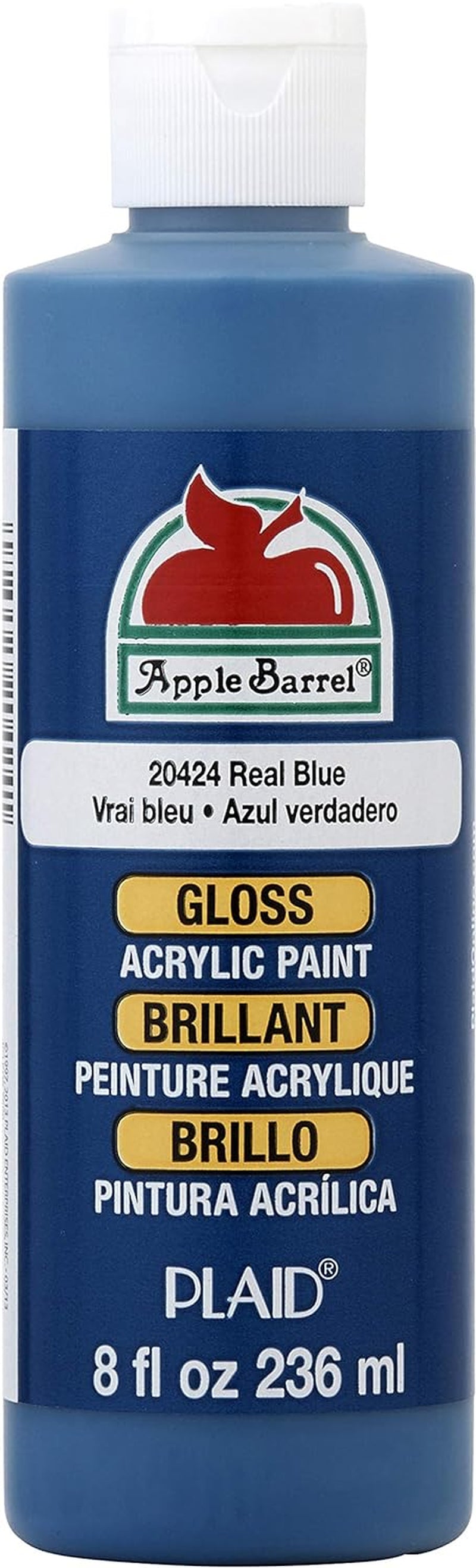 Apple Barrel Acrylic Craft Paint, Gloss Finish, Real Brown, 8 fl oz
