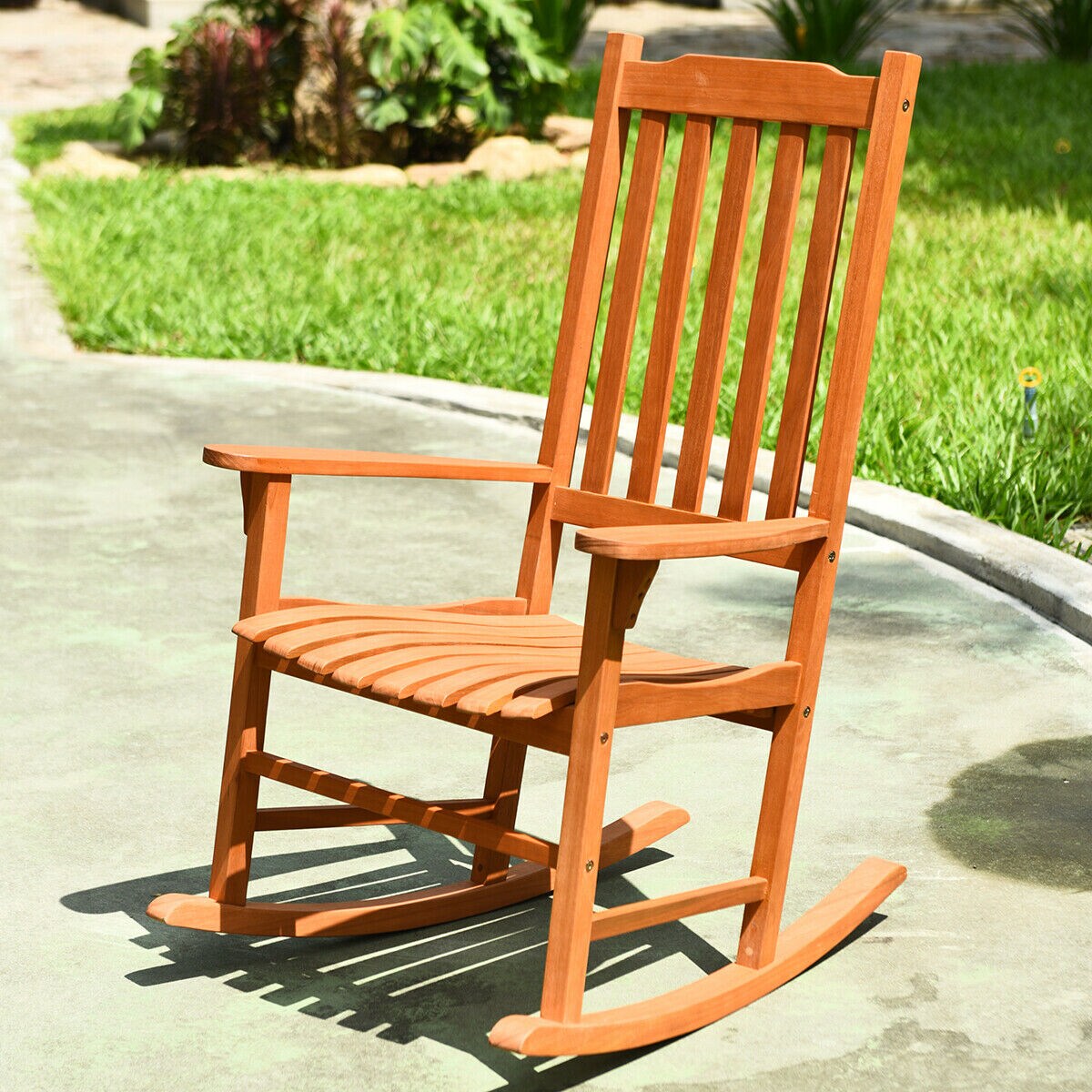 Eucalyptus rocking deals chair