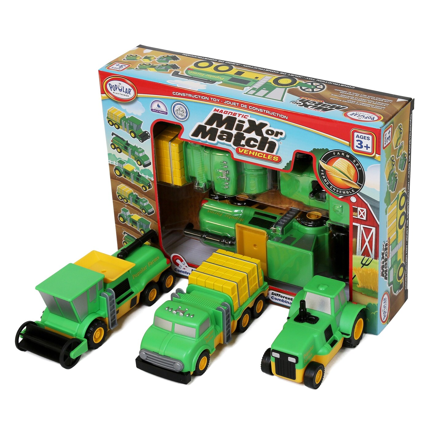 Magnetic Mix or Match&#xAE; Vehicles, Farm