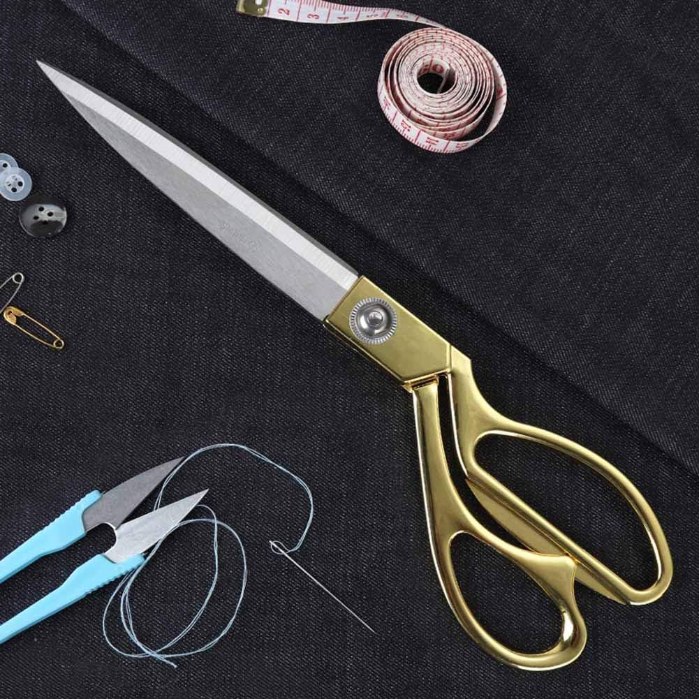 Professional Stainless Steel Heavy Duty Tailor Scissors (11 inch, Gold)